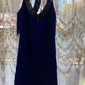 Sapphire blue very cute mini dress.